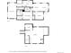Detailed floor plan showcasing the layout of the home's first and second floors with labeled rooms at 1836 S Grant St, Denver, CO 80210
