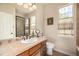 Well-lit bathroom featuring a vanity, shower and tile floor at 11857 S Saunter Ln, Parker, CO 80138