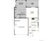 Open-concept first floor plan featuring gourmet kitchen, sunroom, great room, two-car garage, and covered porch at 454 S Rifle St, Aurora, CO 80017