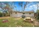 Backyard with grass, fire pit, picnic table, and grill at 113 E Saint Clair Ave, Longmont, CO 80504