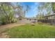 Backyard with grass, fire pit, and picnic table at 113 E Saint Clair Ave, Longmont, CO 80504