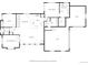 Detailed floor plan featuring primary bedroom, modern kitchen, and garage at 27612 Shadow Mountain Dr, Conifer, CO 80433