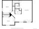 This floor plan showcases bedrooms, a Gathering room, and a conveniently located utility area at 27612 Shadow Mountain Dr, Conifer, CO 80433