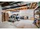 Unfinished basement offering many opportunities for expansion or storage at 5161 Chicory Cir, Brighton, CO 80601