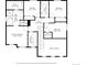 Second floor plan featuring bedrooms, bathrooms, walk-in closets, and a hall with stairs at 5161 Chicory Cir, Brighton, CO 80601