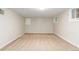 Basement with carpet flooring and windows at 618 Milwaukee St, Denver, CO 80206