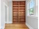 Bedroom with a built-in bookshelf at 618 Milwaukee St, Denver, CO 80206
