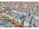 Overhead shot of a colorful residential neighborhood showcasing rooftops and tidy community planning at 2212 Tamarac St, Denver, CO 80238