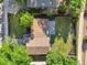 A bird's eye view of a well-maintained home with a manicured backyard at 9591 W Florida Pl, Lakewood, CO 80232