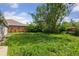 Spacious backyard featuring a lush lawn and mature trees for outdoor enjoyment at 1742 S Forest St, Denver, CO 80222