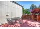 Outdoor deck with metal furniture, perfect for relaxing and entertaining at 3853 S Genoa Ct # D, Aurora, CO 80013