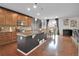Bright kitchen with a large island and stainless steel appliances at 16048 Elizabeth St, Thornton, CO 80602