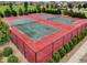 Aerial view of the community tennis courts for exercise and recreation at 16048 Elizabeth St, Thornton, CO 80602