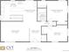 Detailed floor plan showcasing the layout of the two-story house and its room dimensions at 1641 Orchard Dr, Denver, CO 80221