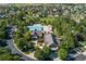 Aerial view of community amenities including a pool, clubhouse, and green spaces at 14300 Waterside Ln # J4, Broomfield, CO 80023