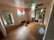 Bedroom showcasing wood floors, a ceiling fan, and natural light at 888 Wolff St, Denver, CO 80204