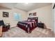 Comfortable bedroom featuring a full sized bed, and soft carpet flooring at 2872 Dreamcatcher Loop, Castle Rock, CO 80109