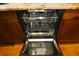 Open stainless steel dishwasher showcasing its interior at 2872 Dreamcatcher Loop, Castle Rock, CO 80109