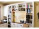 Built-in shelving unit for the home office at 2872 Dreamcatcher Loop, Castle Rock, CO 80109