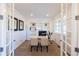 Bright home office with french doors, custom built-ins, and natural light at 651 Tiger Lily Way, Highlands Ranch, CO 80126