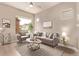 Living room with backyard view and a modern color palette, creating a relaxing ambiance at 1928 W 67Th Pl, Denver, CO 80221
