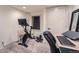 Home gym setup with workout equipment and a dedicated workspace for staying active at 2436 W 34Th Ave, Denver, CO 80211