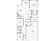 Floor plan showcasing the layout of the home's first level at 2143 Peralta Loop, Castle Rock, CO 80104