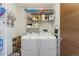Well-organized laundry room featuring modern appliances, ample storage, and a clean, functional design at 1499 Blake St # 6K, Denver, CO 80202