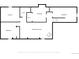 Basement floor plan shows layout of the laundry, recreation room, bathroom, and bedroom spaces at 3280 S Ouray Way, Aurora, CO 80013