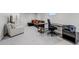 Finished basement with plush carpeting, comfortable seating, and a dedicated workspace for versatile use at 3604 Collins St, Castle Rock, CO 80108