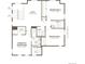 Second-floor plan featuring three bedrooms, two bathrooms, a loft, and laundry room at 1311 Rock Cliff Ave, Erie, CO 80516
