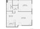Standard floor plan with bedroom, bathroom, living room, dining area, and kitchen dimensions at 390 Zang St # 5-102, Lakewood, CO 80228