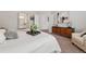 Cozy bedroom with neutral paint, modern furniture, and a tranquil atmosphere at 1752 Peninsula Cir, Castle Rock, CO 80104