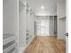 Spacious walk-in closet with custom shelving and ample storage space at 4855 Saddle Iron Rd, Castle Rock, CO 80104