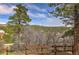 Scenic view of a lush landscape with trees and mountains, as seen from the property's backyard at 3640 Summertime Ct, Monument, CO 80132