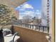 Outdoor balcony with furniture offering views of the surroundings and providing a cozy spot for relaxation at 1111 Race St # 3A, Denver, CO 80206