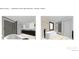 Beautiful primary bathroom showcasing a soaking tub, glass enclosed shower, and stylish vanity area at 4481 Raleigh St, Denver, CO 80211