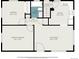 Floor plan showcasing the layout of the home, including the kitchen, living room, and bedrooms at 2465 W Mosier Pl, Denver, CO 80223