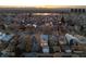 Expansive aerial view showcases this home in a vibrant neighborhood with beautiful water views at 652 S Race St, Denver, CO 80209