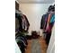 Walk-in closet featuring ample hanging space and shelving, keeping your wardrobe organized at 4303 S Yank St, Morrison, CO 80465