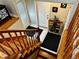 Inviting entryway featuring wood accents, tiled flooring, and a welcoming atmosphere at 4303 S Yank St, Morrison, CO 80465