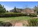 Well-maintained front yard with lush green lawn and mature landscaping at 25 High St, Palmer Lake, CO 80133