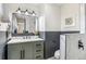 Stylish bathroom featuring a marble walk-in shower, a modern vanity, and contemporary fixtures for a spa-like experience at 1155 W 4Th Ave, Broomfield, CO 80020
