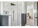 Luxurious walk-in shower with marble tiles and modern fixtures, showcasing an elegant and functional design at 1155 W 4Th Ave, Broomfield, CO 80020
