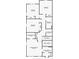 Second floor floor plan showing the layout of the bedrooms, bathrooms, and laundry room at 17600 Rose Heath Ln, Parker, CO 80134