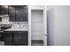 Kitchen pantry with shelving and storage space at 17600 Rose Heath Ln, Parker, CO 80134