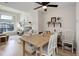 Open concept dining area seamlessly connecting the living room and kitchen, perfect for entertaining at 1885 S Quebec Way # D22, Denver, CO 80231