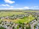 Desirable neighborhood featuring homes in a well-maintained community with green spaces and mountain views on the horizon at 5428 Suffolk Ave, Castle Rock, CO 80104