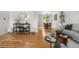 Stylish living area featuring hardwood floors and access to the dining area at 229 Berthoud Way, Golden, CO 80401