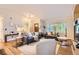 Bright living room featuring hardwood floors and comfortable seating at 702 Windmill Pl, Highlands Ranch, CO 80126